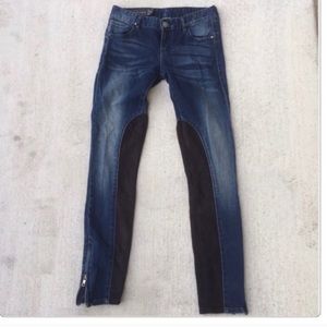 Armani Exchange Faux Leather Jeans